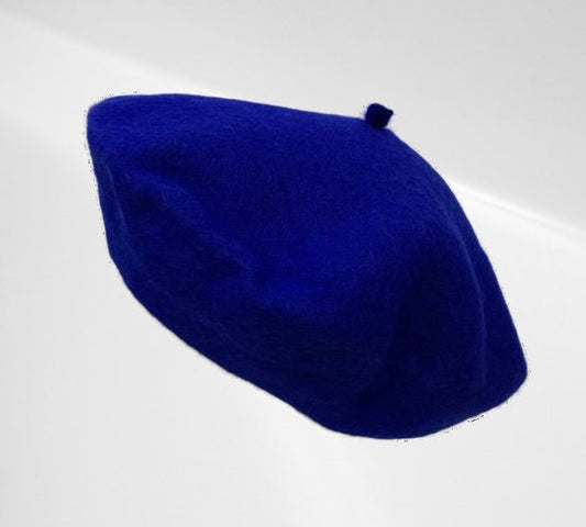 Baret Felblauw Wol