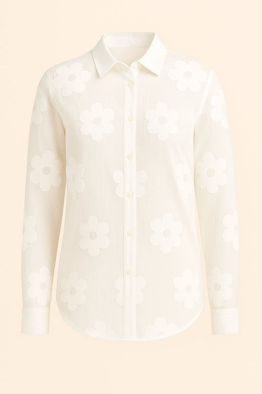 Transparante Blouse met Bloemen