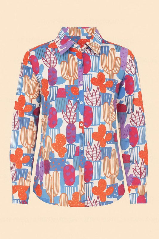 Blouse met cactusprint – Sophyline
