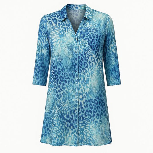 Soepelvallende Jurk Waterprint