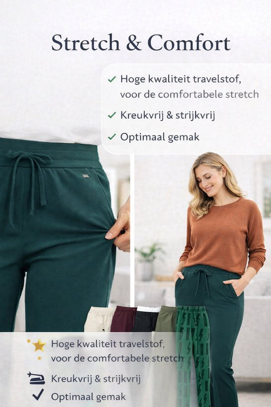 Stretchy Broek Zwartwit