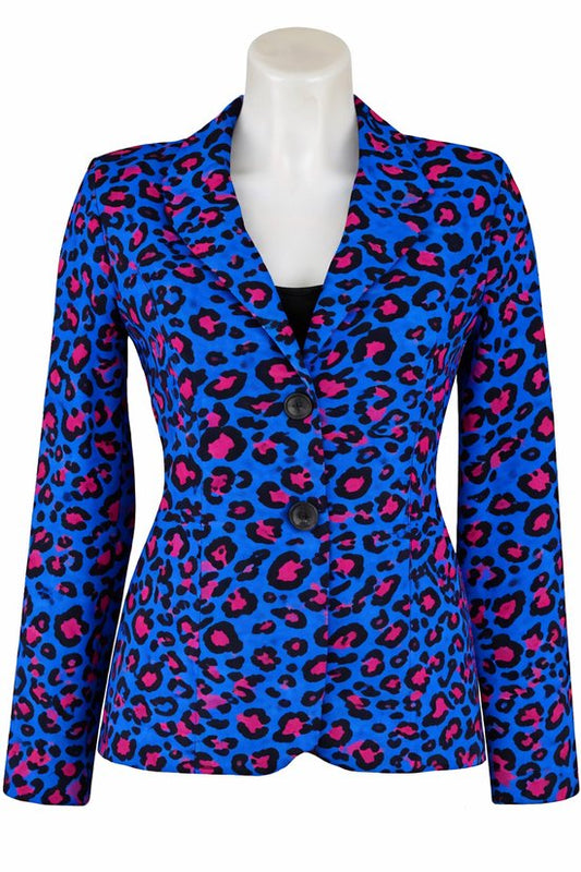 Blauw-Fuchsia Blazer