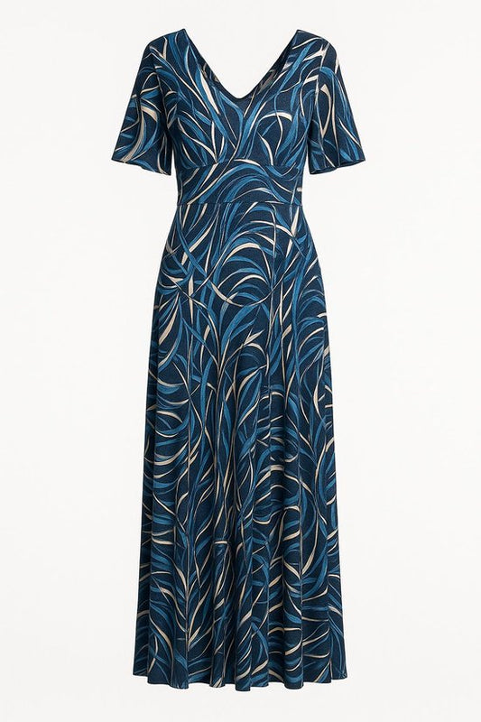 Flowy Jurk Abstracte Look