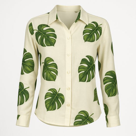 Blouse Monstera Tropical