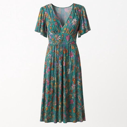 Maxi Jurk Tropische Botanica