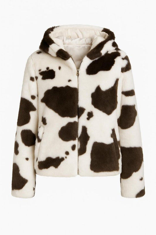 Faux Fur Jas Cow