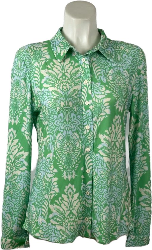 Travelstof Blouse Lichtgroen