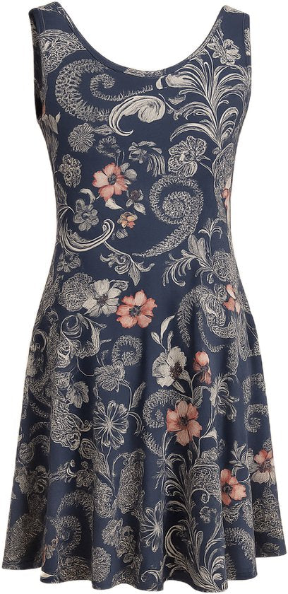 Zomerjurk Navy Bloemen