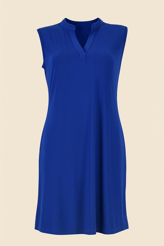 Mouwloze Traveljurk Kobaltblauw