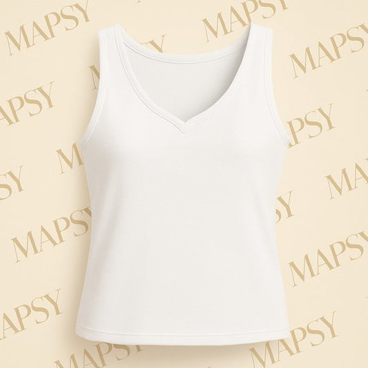 Mouwloze Top Wit