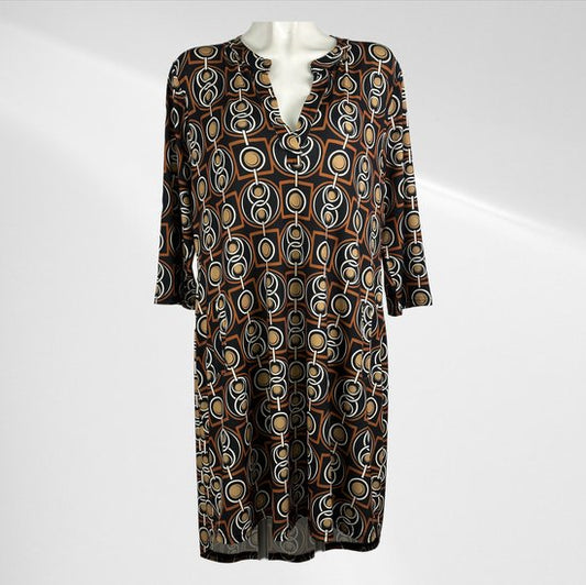 Soepelvallende Travelstof Jurk Plus Size