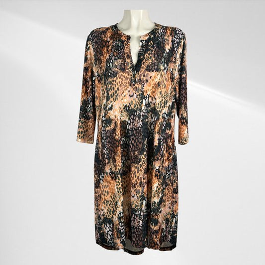 Soepelvallende Travelstof Jurk Plus Size