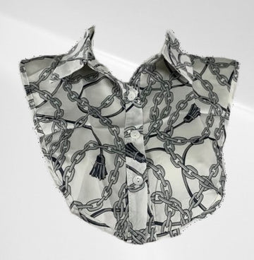 Blousekraagje Zilveren Ketting