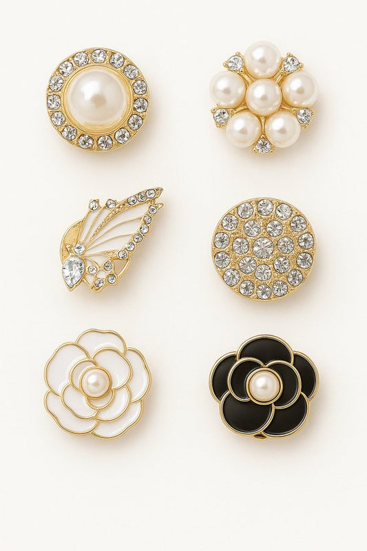 Button Cover Set - 6 Stuks