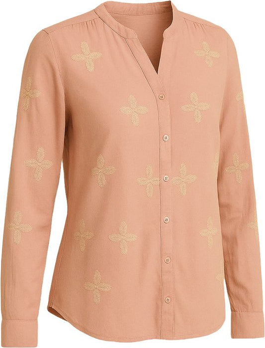 Zachte Blouse Roze Bloem