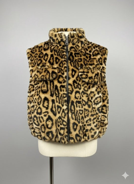 Premium Faux Fur Bodywarmer Tijger