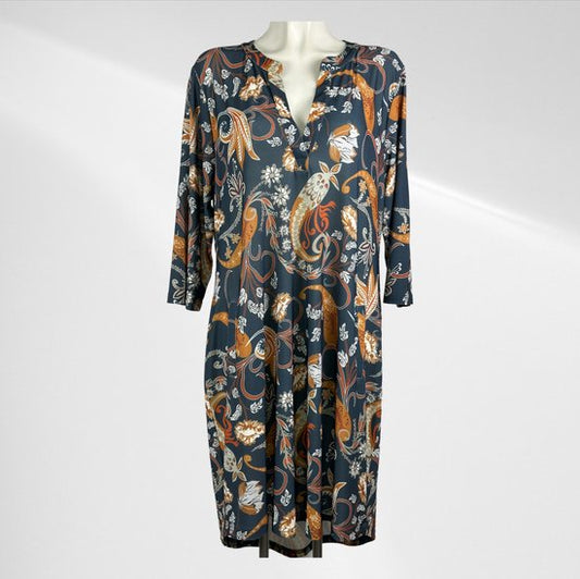 Soepelvallende Travelstof Jurk Plus Size