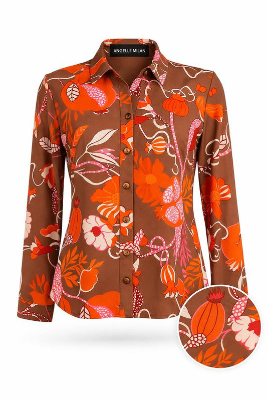 Angelle Milan Damesblouse Herfst