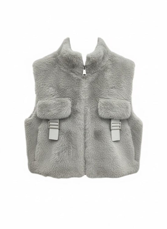 HS Teddy Sleeveless Bodywarmer – One Size – Trendy Winterlook