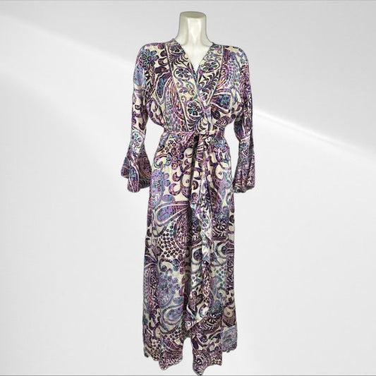 Soepelvallende Wikkeljurk Eén Maat