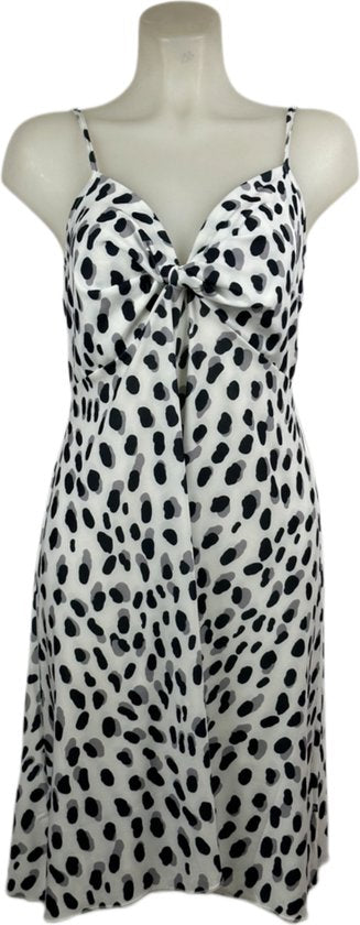 Wit-Zwarte Stipjes Jurk