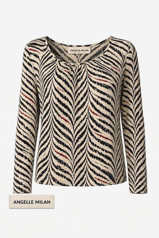 Abstracte Printblouse Dames