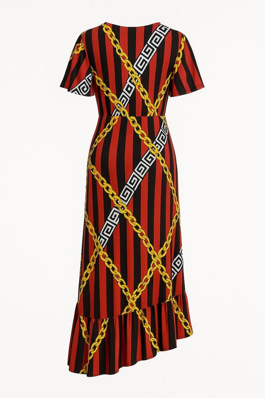 Maxi Jurk Kettingprint