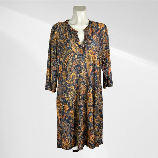 Soepelvallende Travelstof Jurk Plus Size