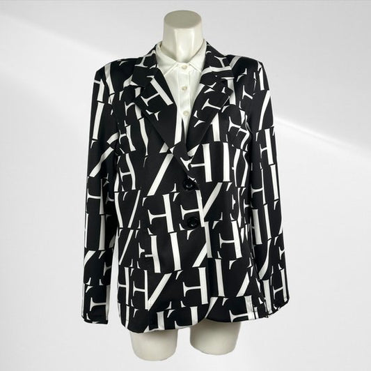 Zwart Travelstof Blazer Plus Size