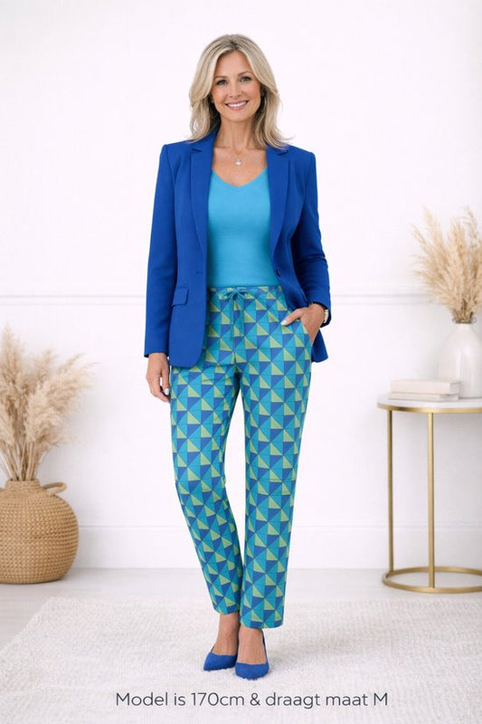 Geoprint Travelbroek Blauw