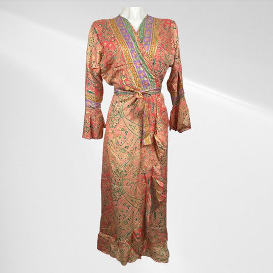 Soepelvallende Wikkeljurk Eén Maat