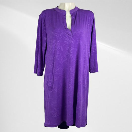 Soepelvallende Travelstof Jurk Plus Size