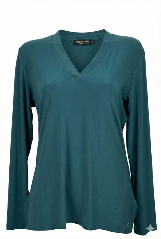 Effen Zeegroene Blouse