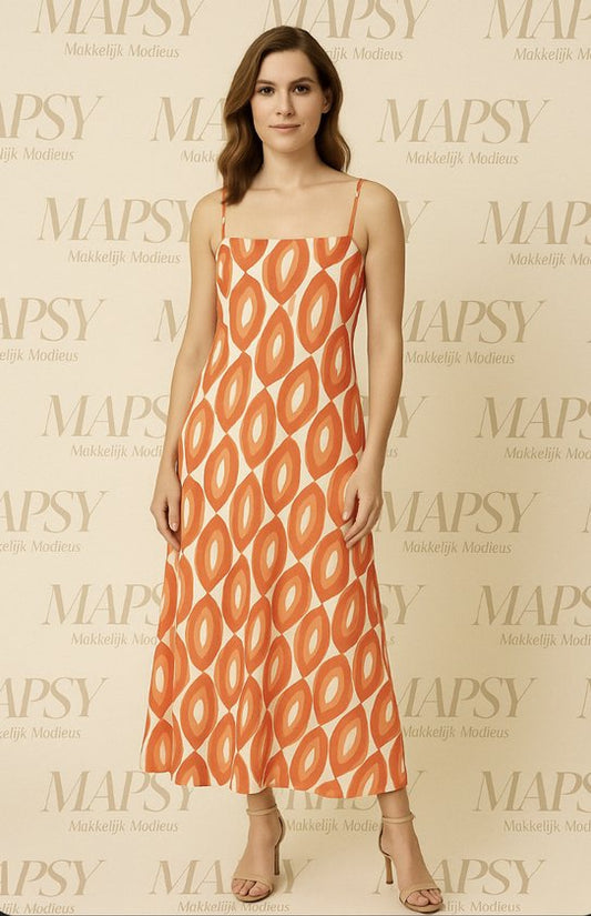 Roze-Oranje-Rood Jurk