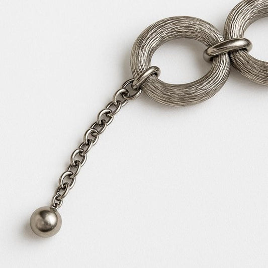 Statement Riem – 110cm – Zilverkleurig