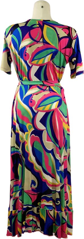 Lange Travelstof Jurk Multikleur