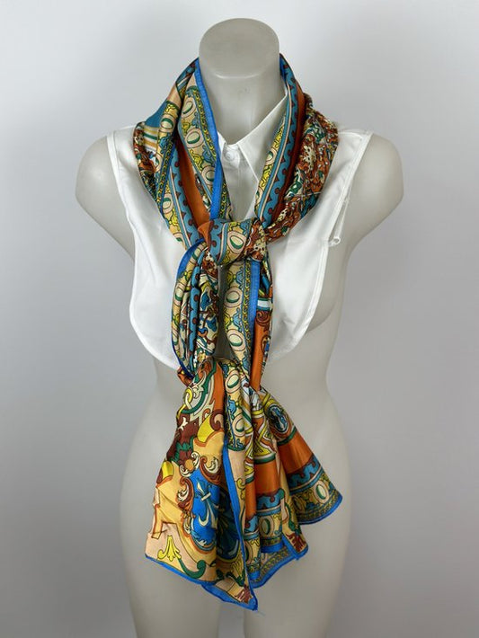 EcoChique Zijde Sjaal Oranje