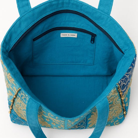 Boho Indian Shopper Blauw
