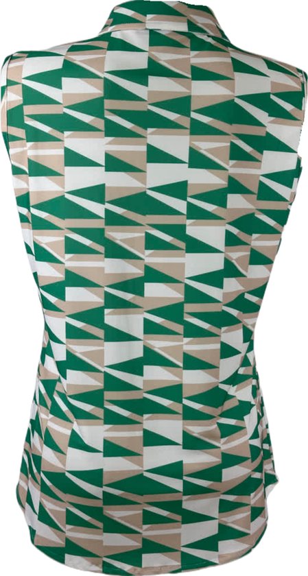 Groene Mouwloze Blouse