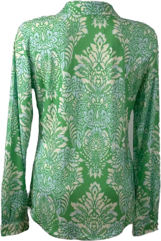 Travelstof Blouse Lichtgroen
