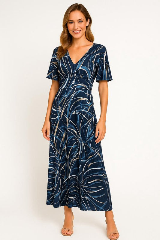 Flowy Jurk Abstracte Look