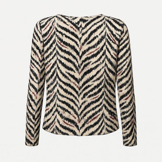 Abstracte Printblouse Dames