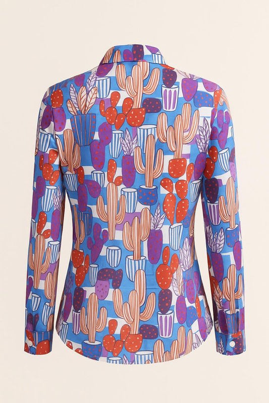 Blouse met cactusprint – Sophyline