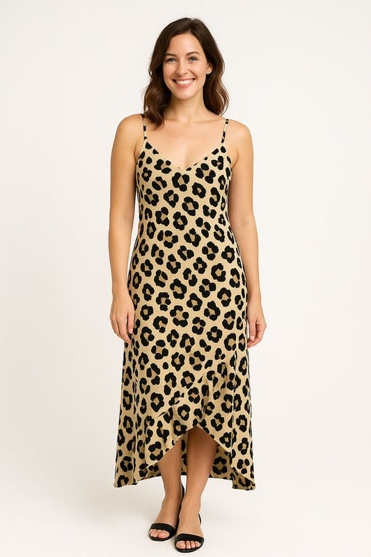 Maxi Jurk Leopardprint