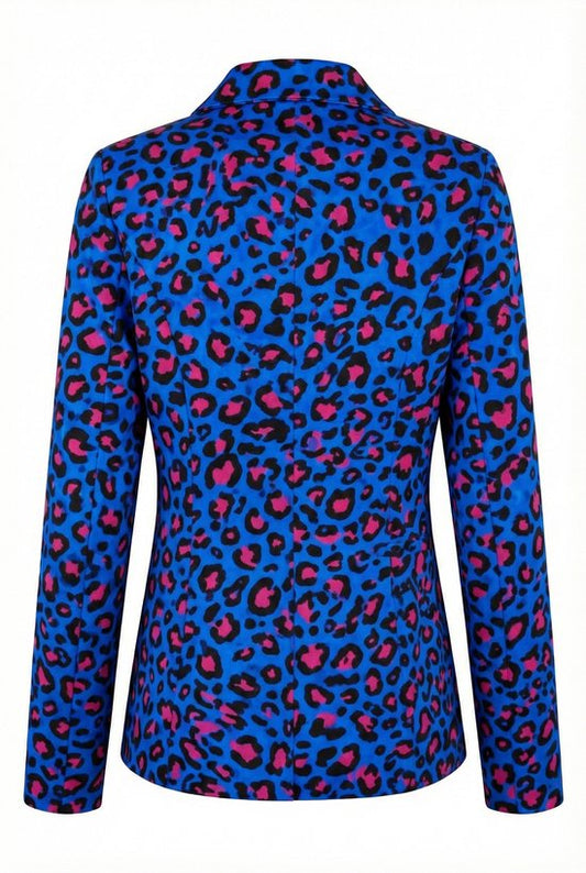 Blauw-Fuchsia Blazer