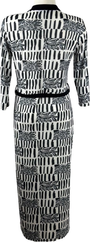 Zwart-Wit Maxi Jurk