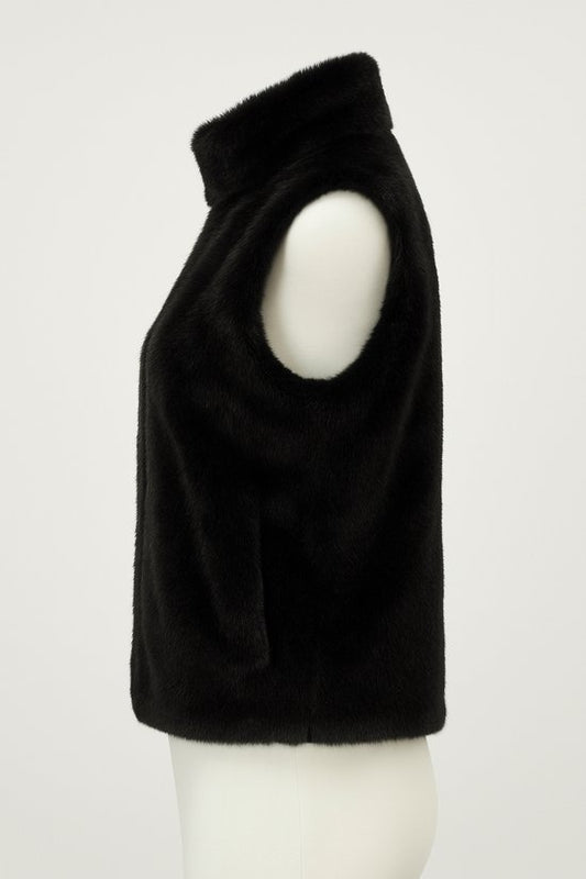 HS Fashion Faux Fur Bodywarmer Travelstof