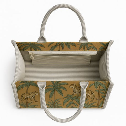 Groene Tote Jungleprint