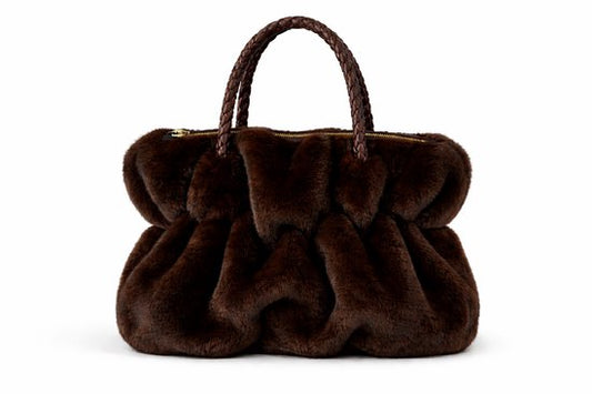 HS Faux Fur Handtas Bruin – Premium Teddy Tas