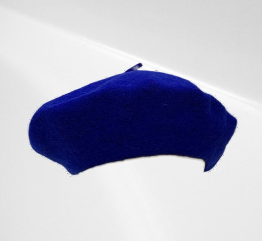 Baret Felblauw Wol